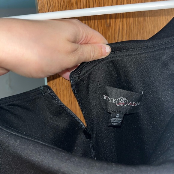 NWT Betsy & Adam Lord and Taylor Black Formal along Maxi dress size 4 - Picture 6 of 8